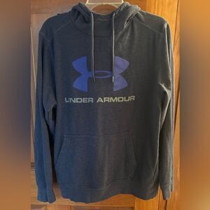 Under Armour grey/purple hoodie.  Size medium. No issues